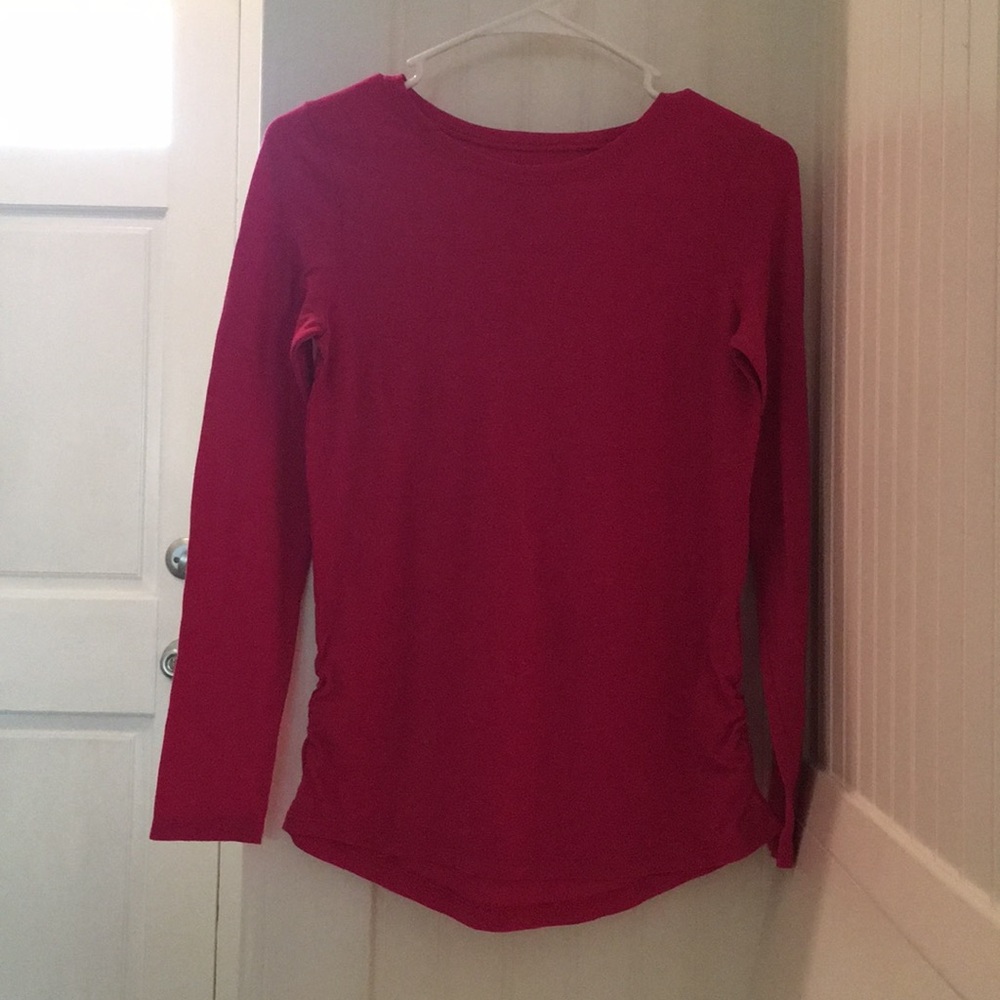 Hanes pink long sleeve shirt